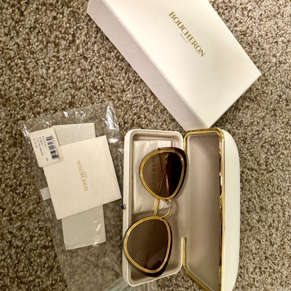 Boucheron Paris BC0060S Sunglasses 63x18x140 - Brand New - Picture 2 of 3